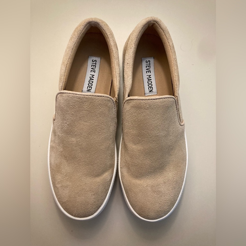 NWOT Steve Madden Women’s Leather Slip-On Loafers